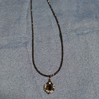 ジュエリーツツミ(JEWELRY TSUTSUMI)のK18WGブラックダイヤネックレス(ネックレス)