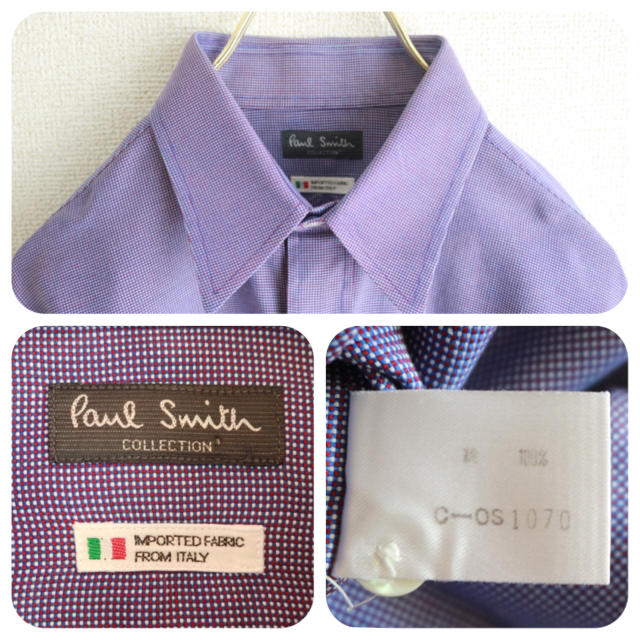 Paul Smith(ポールスミス)の【PAUL SMITH collection】美品 長袖ドレスシャツ 青☆ メンズのトップス(シャツ)の商品写真