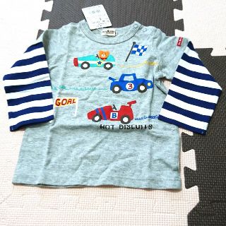 ホットビスケッツ(HOT BISCUITS)の【新品】ミキハウスホットビスケッツ レイヤードTシャツ80(Ｔシャツ)