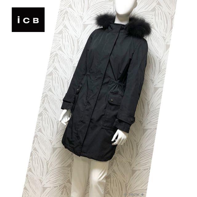 希少 美品 iCB ダウンコート モッズコート 2着 5way ファー 黒 L