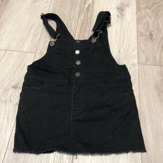 エイチアンドエム(H&M)のH&M 黒のジャンパースカート 92 (スカート)