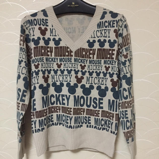 ディズニー(Disney)のミッキー セーター ニット ロゴ(ニット/セーター)