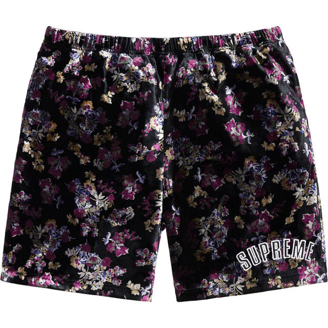 supreme floral velour shortショートパンツ