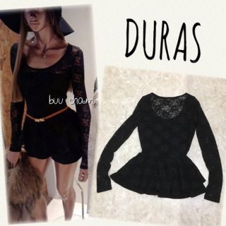 デュラス(DURAS)のDURAS♡総レースペプラムトップス(チュニック)