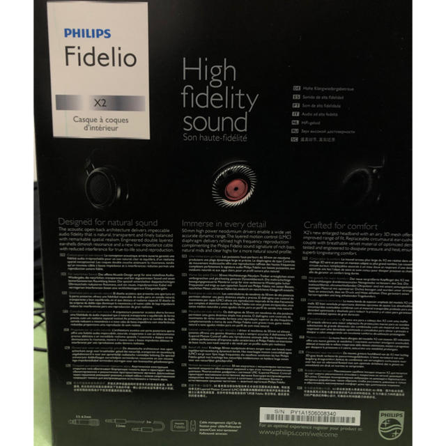 PHILIPS(フィリップス)のPHILIPS Fidelio X2 スマホ/家電/カメラのオーディオ機器(ヘッドフォン/イヤフォン)の商品写真