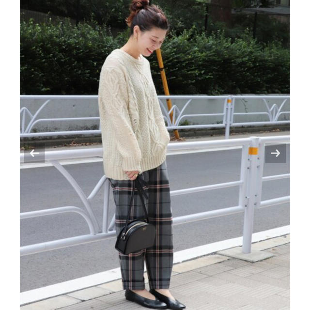 JOURNAL STANDARD(ジャーナルスタンダード)のJOURNAL STANDARD ビッグチェックテーパードパンツ レディースのパンツ(クロップドパンツ)の商品写真