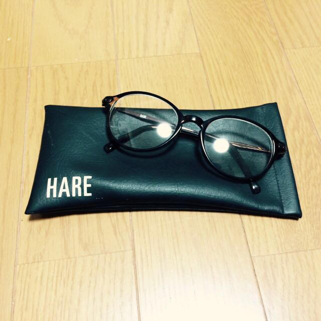 HARE(ハレ)の伊達眼鏡（ケース付き） メンズのファッション小物(サングラス/メガネ)の商品写真