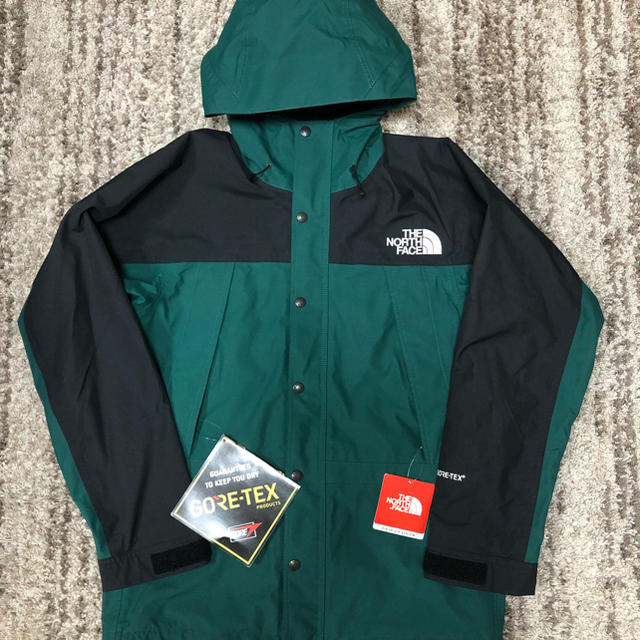 M north face mountain light jacket green
