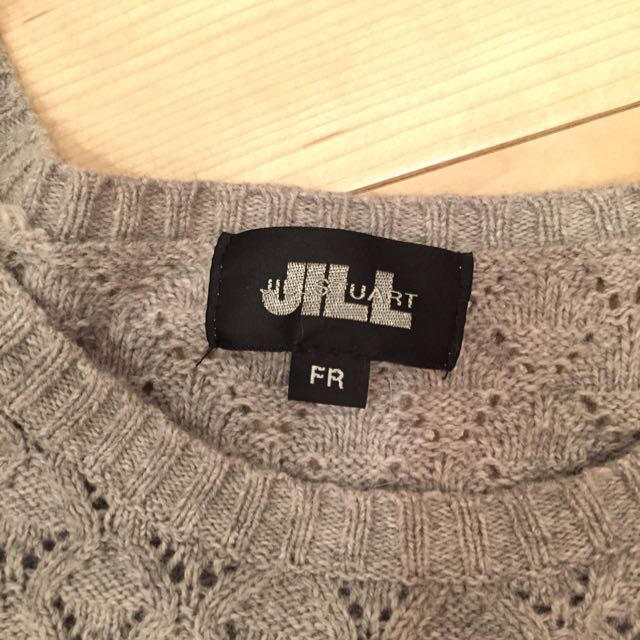 JILL by JILLSTUART(ジルバイジルスチュアート)のJILLbyJILL五分袖ニット レディースのトップス(ニット/セーター)の商品写真