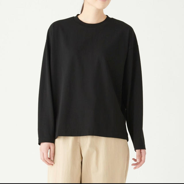 MUJI (無印良品)(ムジルシリョウヒン)のMUJI Labo クルーネックドロップショルダーＴシャツ レディースのトップス(Tシャツ(半袖/袖なし))の商品写真