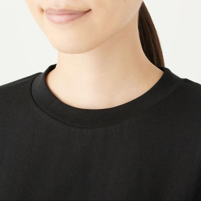 MUJI (無印良品)(ムジルシリョウヒン)のMUJI Labo クルーネックドロップショルダーＴシャツ レディースのトップス(Tシャツ(半袖/袖なし))の商品写真