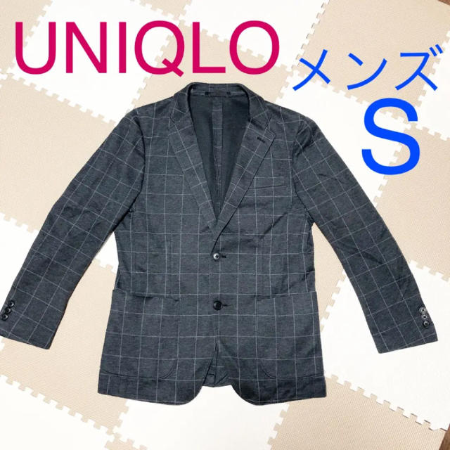 UNIQLO - 【美品】ユニクロ メンズ チェック テーラードジャケット Sサイズの通販 by ♡みゆにゃん♡'s shop｜ユニクロならラクマ