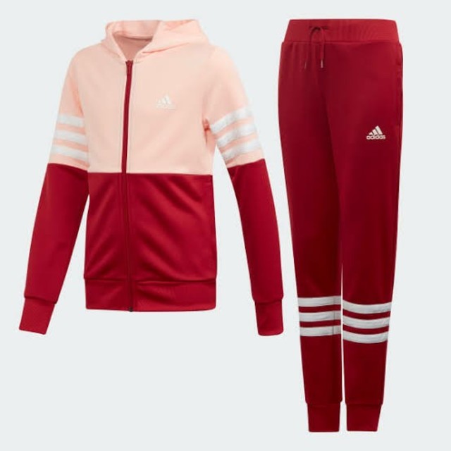 adidas(アディダス)のadidas アディダス キッズ パーカー ジャージ上下 セットアップ キッズ/ベビー/マタニティのキッズ服女の子用(90cm~)(その他)の商品写真