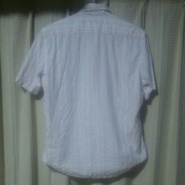 TAKEO KIKUCHI(タケオキクチ)のTAKEOKIKUCHI 半袖シャツ サイズ3 ストライプシャツ きれいめ 中古 メンズのトップス(シャツ)の商品写真
