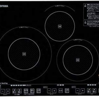 アイリスオーヤマ(アイリスオーヤマ)の未使用未開封　アイリスオーヤマ 3口IH 音声機能 IHC-S313V-BK(IHレンジ)