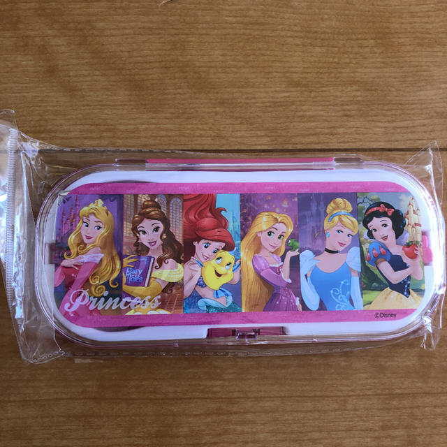 Disney(ディズニー)のディズニー プリンセス トリオセット  ピンク インテリア/住まい/日用品のキッチン/食器(弁当用品)の商品写真