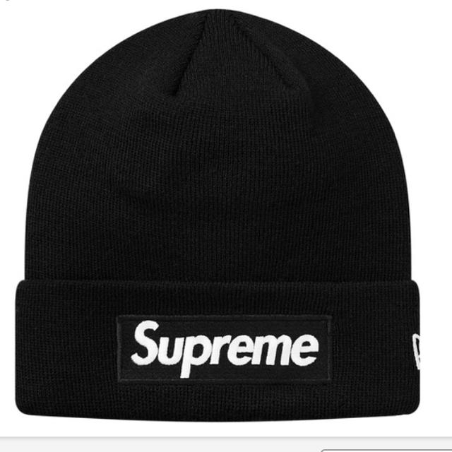 supreme new era box logo beanieニット帽/ビーニー