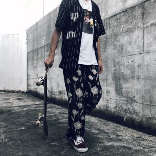 正規 黒M Supreme Love Hate Baseball Jersey