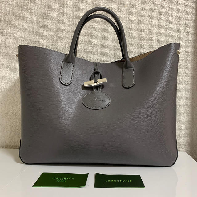 LONGCHAMP ロンシャン  ロゾ グレー 美品レディース