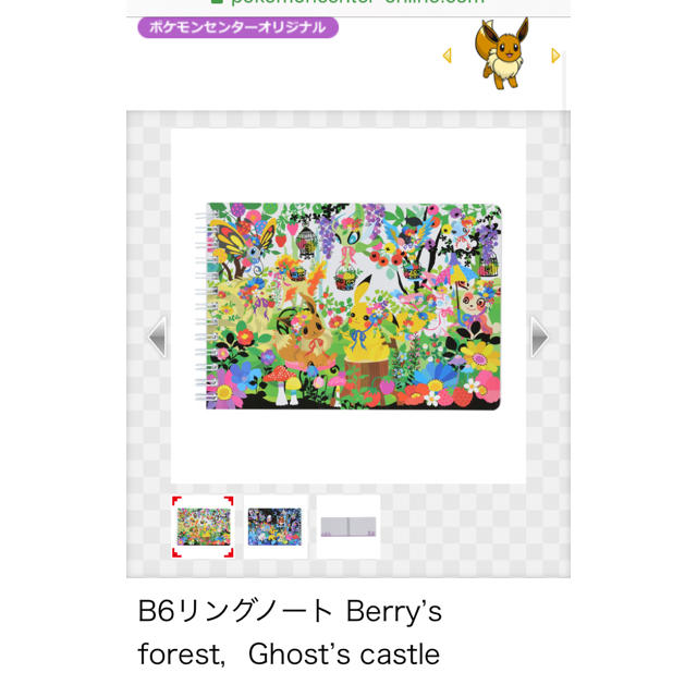 ポケモン(ポケモン)の新品　未開封　ポケモンセンター　オリジナル　2019 リングノート　ホラグチカヨ インテリア/住まい/日用品の文房具(ノート/メモ帳/ふせん)の商品写真