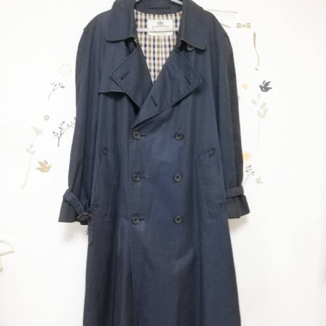 アクアスキュータム　英国製　Aquascutum　メンズ　L相当　トレンチコート