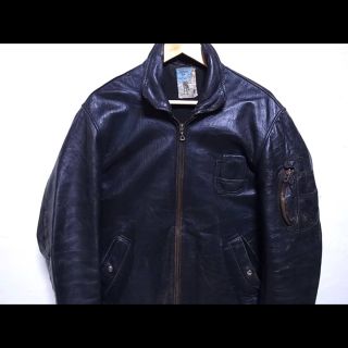 【破格】希少! 実物 フランス軍 レザーフライトジャケット 空軍