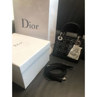 クリスチャンディオール(Christian Dior)のDior★サテン “LADY DIOR” ミニバッグ(ハンドバッグ)