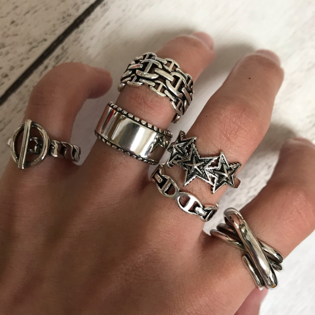TODAYFUL(トゥデイフル)のシルバー925リング HERMES好きに 全て50円引き レディースのアクセサリー(リング(指輪))の商品写真