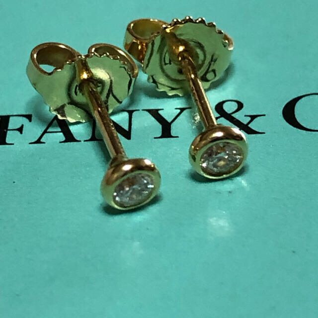 Tiffany & Co. - ティファニー バイザヤード ピアスK18YG ダイヤモンド