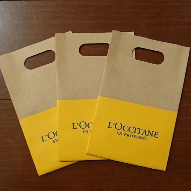 L'OCCITANE(ロクシタン)の新品　ロクシタン　紙袋　6点　ラッピングに コスメ/美容のスキンケア/基礎化粧品(その他)の商品写真