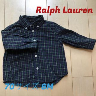 ラルフローレン(Ralph Lauren)の美品☆70サイズ 6M☆ラルフローレン☆ボタンダウンシャツ(シャツ/カットソー)