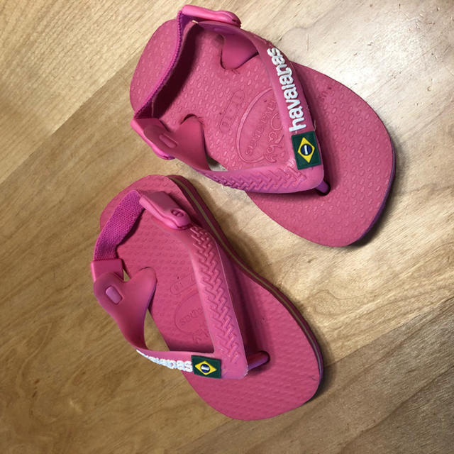 havaianas(ハワイアナス)のハワイアナス　havaianas ピンク　サンダル キッズ/ベビー/マタニティのベビー靴/シューズ(~14cm)(サンダル)の商品写真