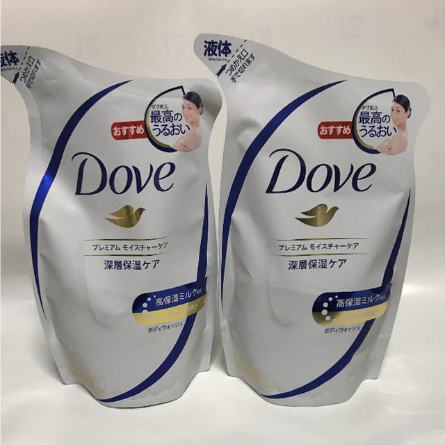 Unilever(ユニリーバ)のDOVE ダヴ ボディウォッシュ プレミアムモイスチャーケア 詰め替え2個セット コスメ/美容のボディケア(ボディソープ/石鹸)の商品写真