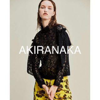 ドゥロワー(Drawer)の美品 akiranaka レースブラウス  36(シャツ/ブラウス(長袖/七分))