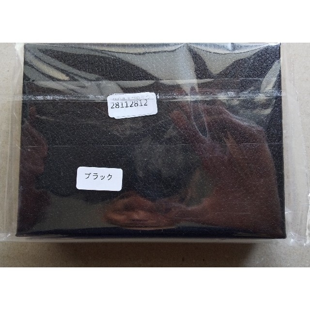 新品カードケース スキミング防止スライド式PUレザー ブラック メンズのファッション小物(マネークリップ)の商品写真