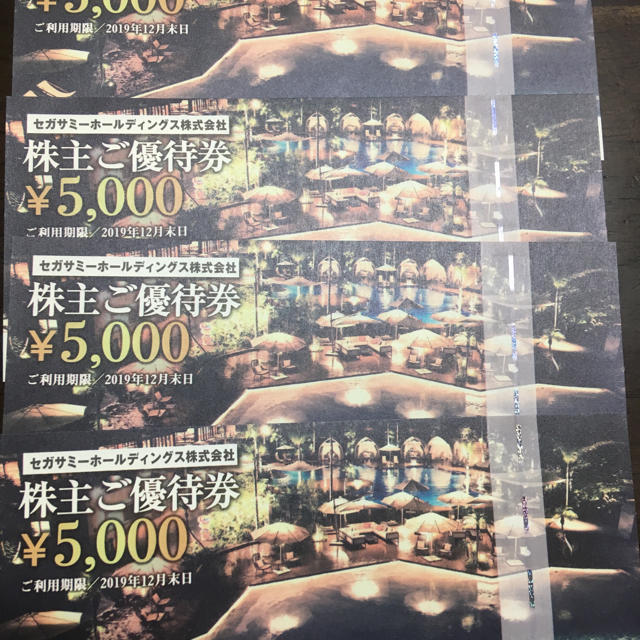 SEGA(セガ)のシーガイア優待券8枚+UFOキャッチャー利用券500×8枚 チケットの優待券/割引券(その他)の商品写真
