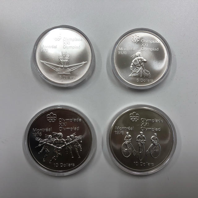 モントリオールオリンピック記念硬貨4枚セット 1