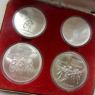 モントリオールオリンピック記念硬貨4枚セット(貨幣)
