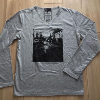 ミッシェルクランオム(MICHEL KLEIN HOMME)の美品 MICHEL KLEIN homme プリント ロンT 48(Tシャツ/カットソー(七分/長袖))