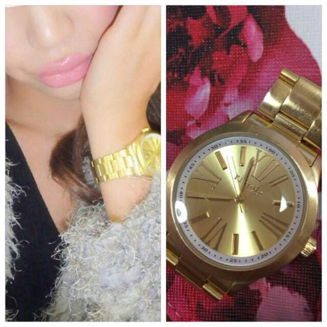 rienda(リエンダ)のrienda♡ゴールドクロノウォッチ レディースのファッション小物(腕時計)の商品写真