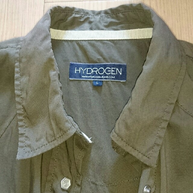 HYDROGEN(ハイドロゲン)のカーキ シャツ レディースのトップス(シャツ/ブラウス(長袖/七分))の商品写真