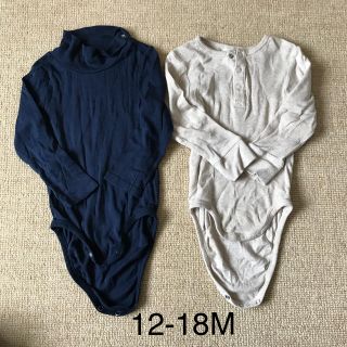 エイチアンドエム(H&M)のH&M 長袖　ボディスーツ　12-18M(肌着/下着)