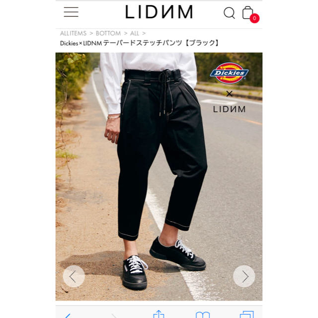 Dickies - Dickies × LIDNM テーパードステッチパンツ【ブラック】の ...