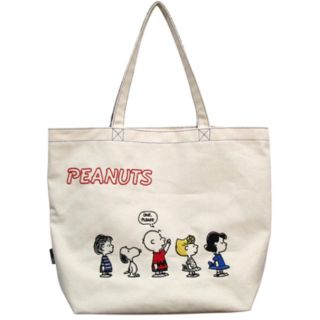 ピーナッツ(PEANUTS)のキャンバス ミドルトート PEANUTS(トートバッグ)