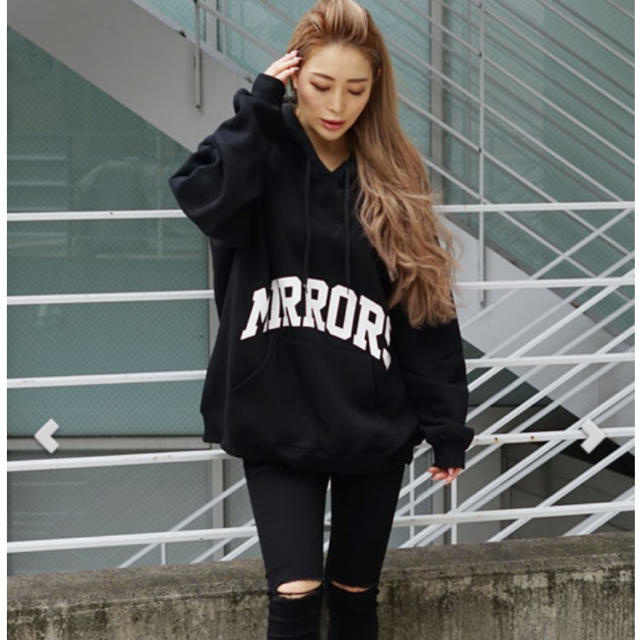 MIRROR9 新作 フロントロゴ フーディー L - www.amatogroup.it