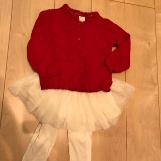 エイチアンドエム(H&M)のH&M新品☆赤のカーディガン(カーディガン/ボレロ)