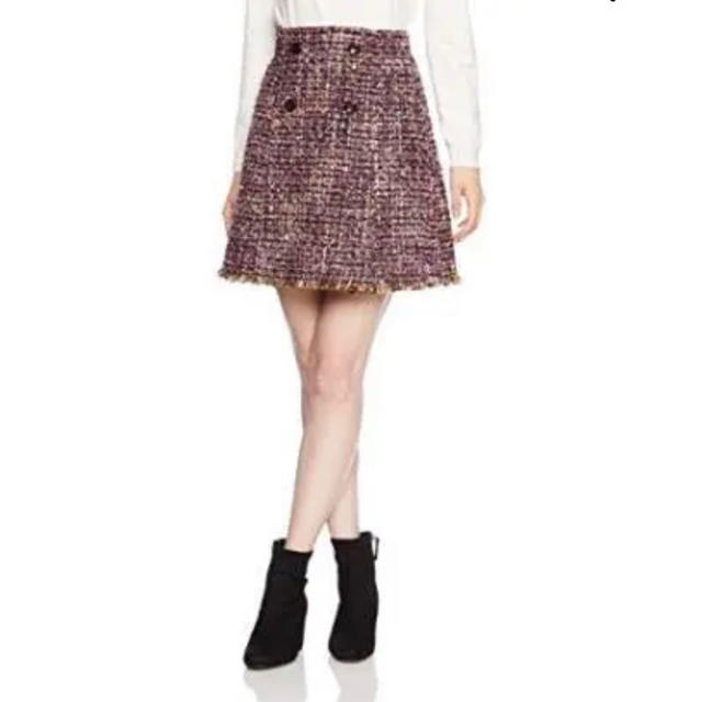 Lily Brown(リリーブラウン)のリリーブラウン ツイードスカート 台形スカート レディースのスカート(ミニスカート)の商品写真