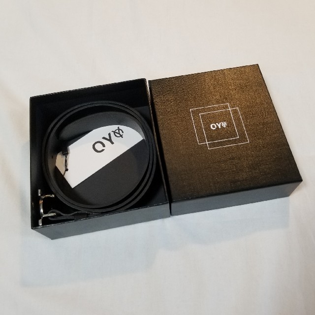OY LOGO Leather Belt ロゴ レザーベルト 韓国OY BELT メンズのファッション小物(ベルト)の商品写真