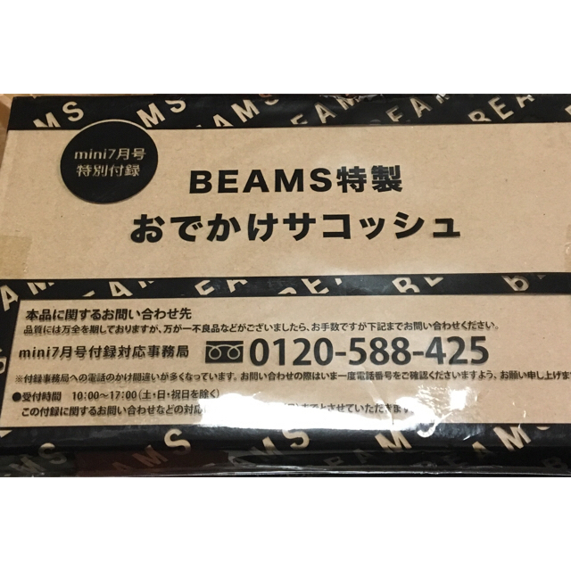 BEAMS(ビームス)のBEAMS特製 軽量薄型ポシェット mini付録 レディースのバッグ(ショルダーバッグ)の商品写真