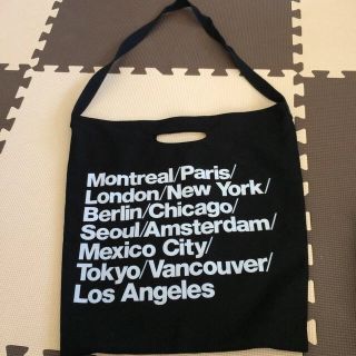 アメリカンアパレル(American Apparel)のアメアパ ブラック バック 美品(ショルダーバッグ)